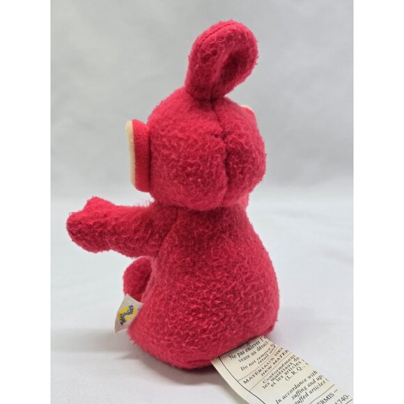 Vintage Playschool Teletubbies Red Po 1998 Mini Stuffed Toy- Rubber Face - Picture 7 of 11